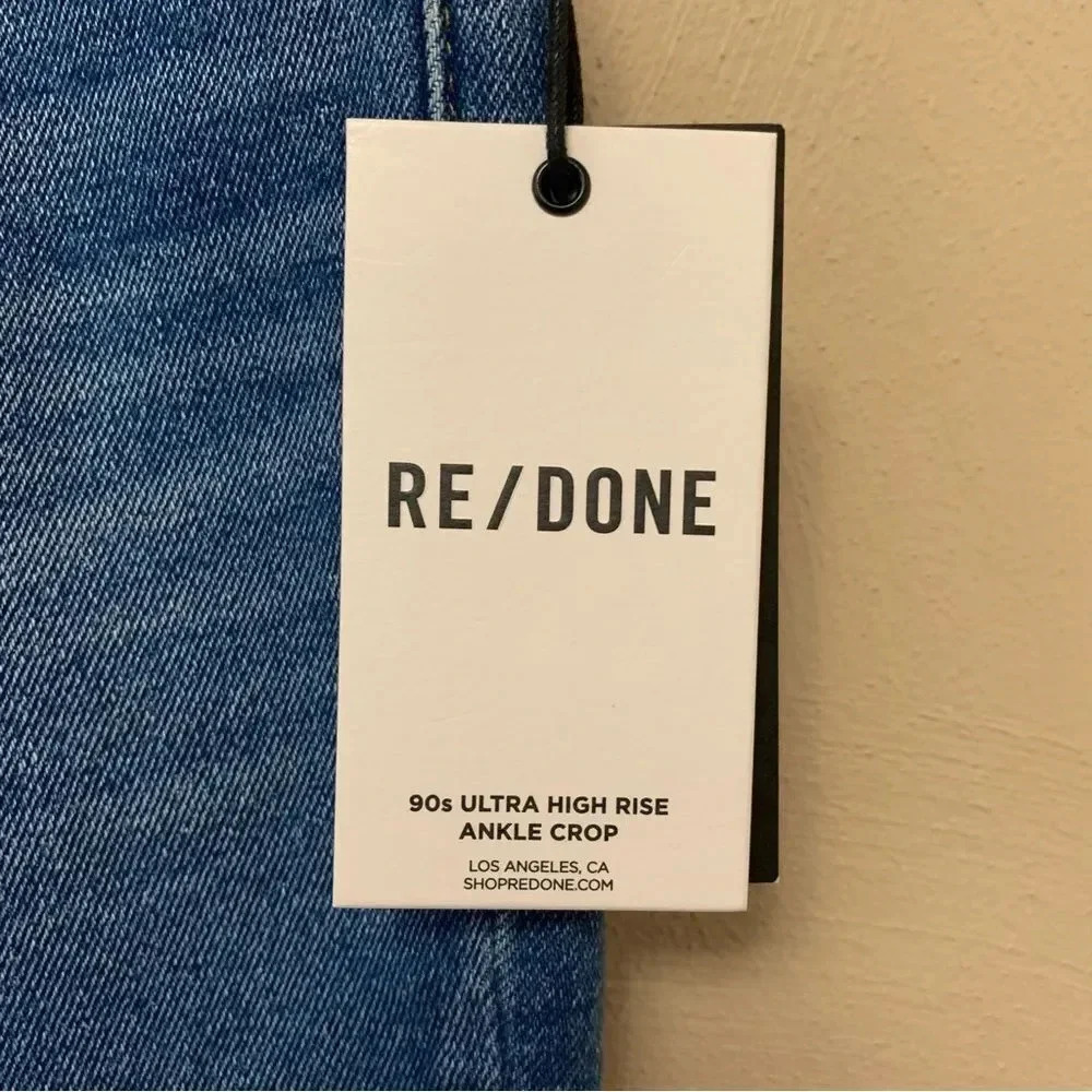 RE/DONE 90s Ultra High Rise Ankle Crop Jeans - Picture 13 of 14